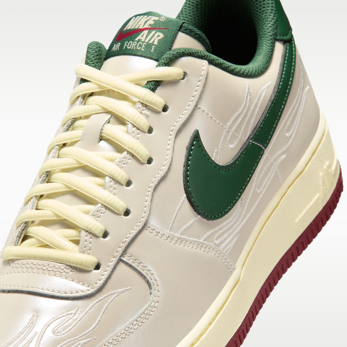 Nike Air Force 1 '07 LV8 Men's Shoes - Phantom/Alabaster/Team Red/Fir - Image 7