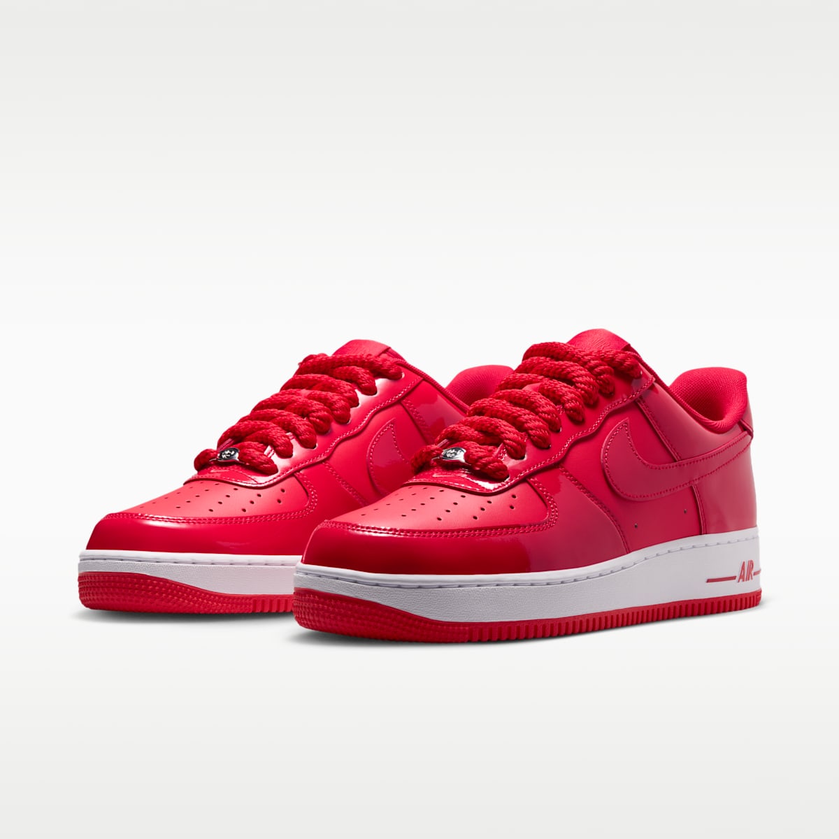 Nike Air Force 1 '07 LV8 Men's Shoes - University Red/White/Metallic Silver/Light Crimson - Image 5