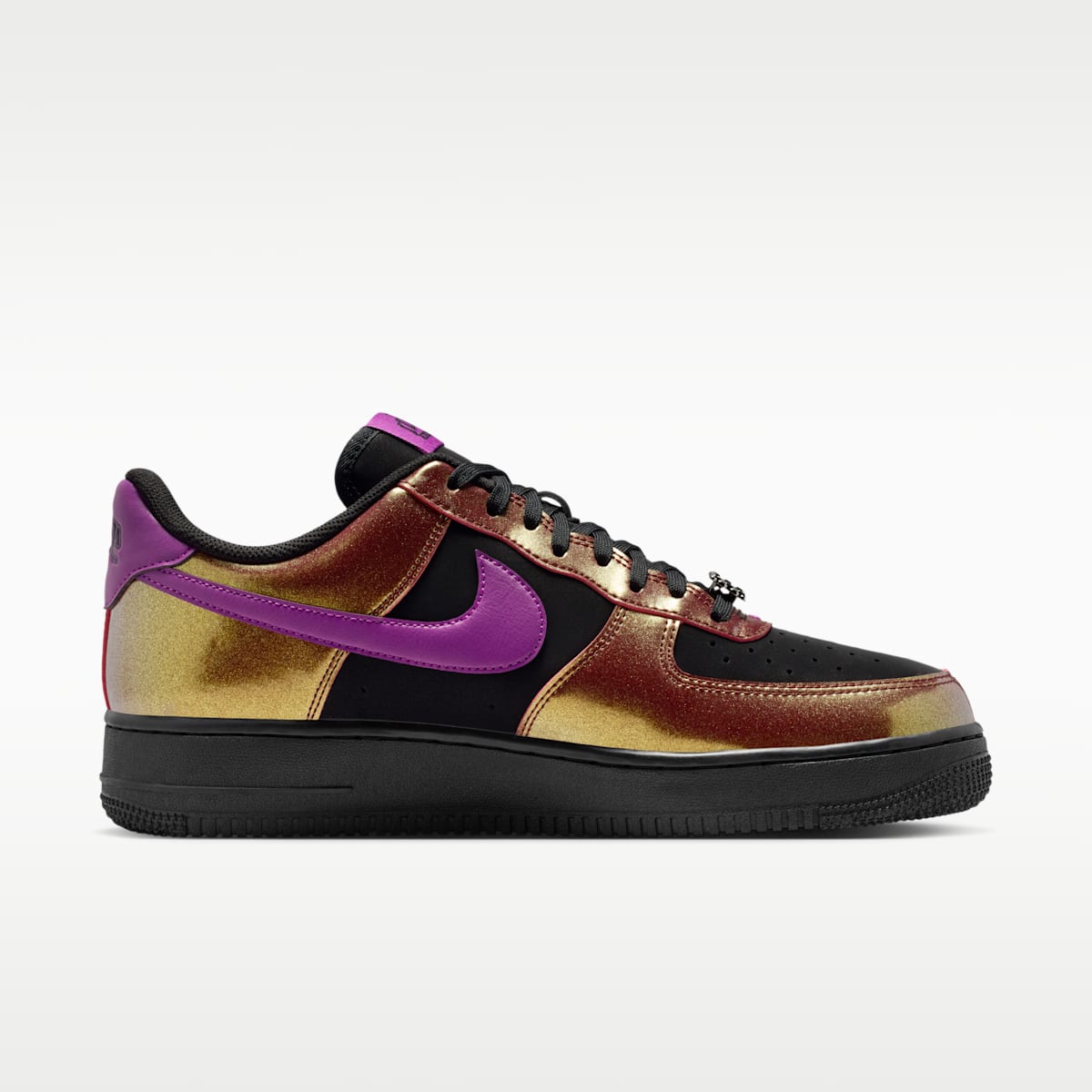 Nike Air Force 1 '07 LV8 Men's Shoes - Black/Bold Berry - Image 3