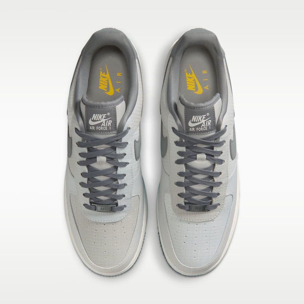 Nike Air Force 1 '07 LX Vibram Men's Shoes - Summit White/Light Bone/Speed Yellow/Smoke Grey - Image 4