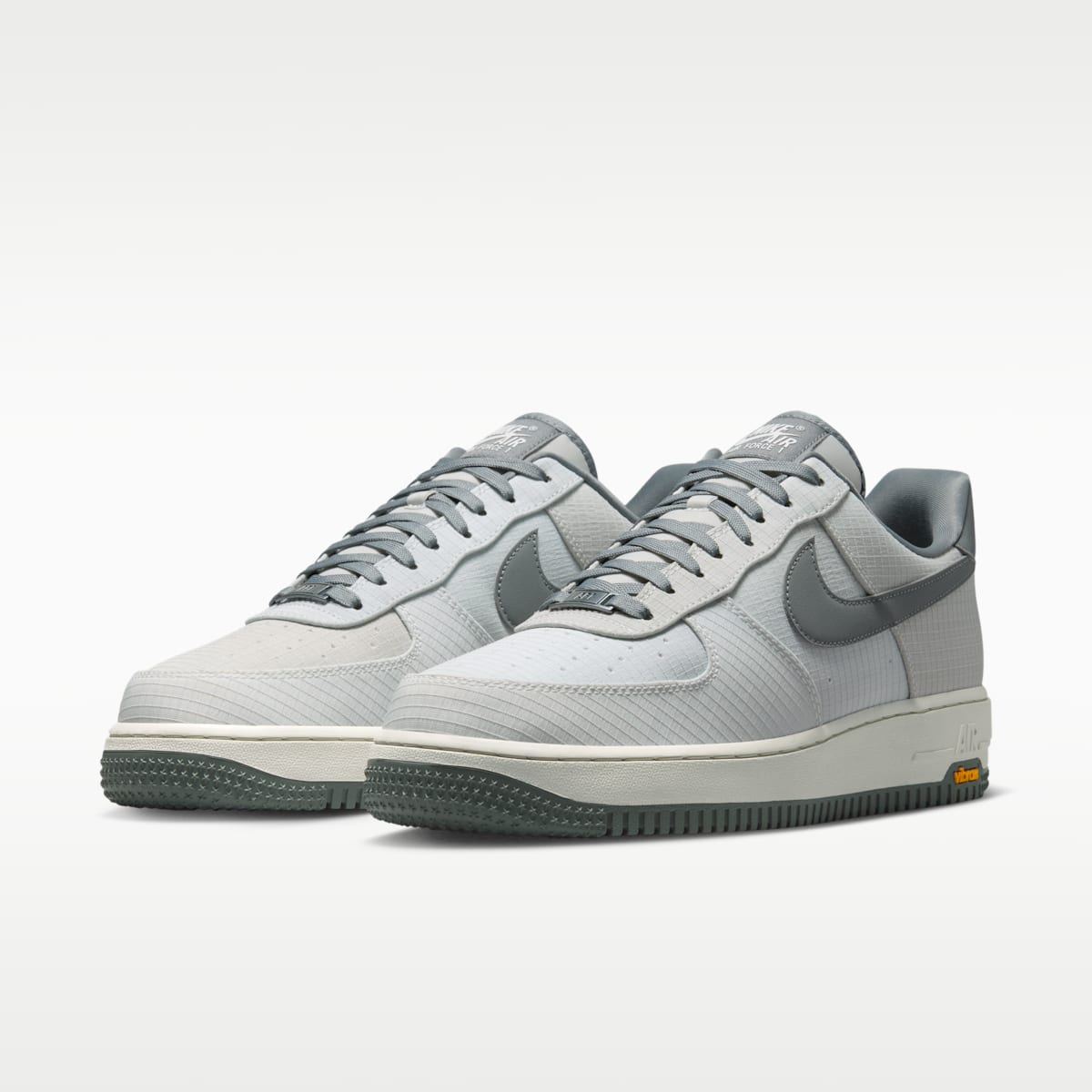 Nike Air Force 1 '07 LX Vibram Men's Shoes - Summit White/Light Bone/Speed Yellow/Smoke Grey - Image 5