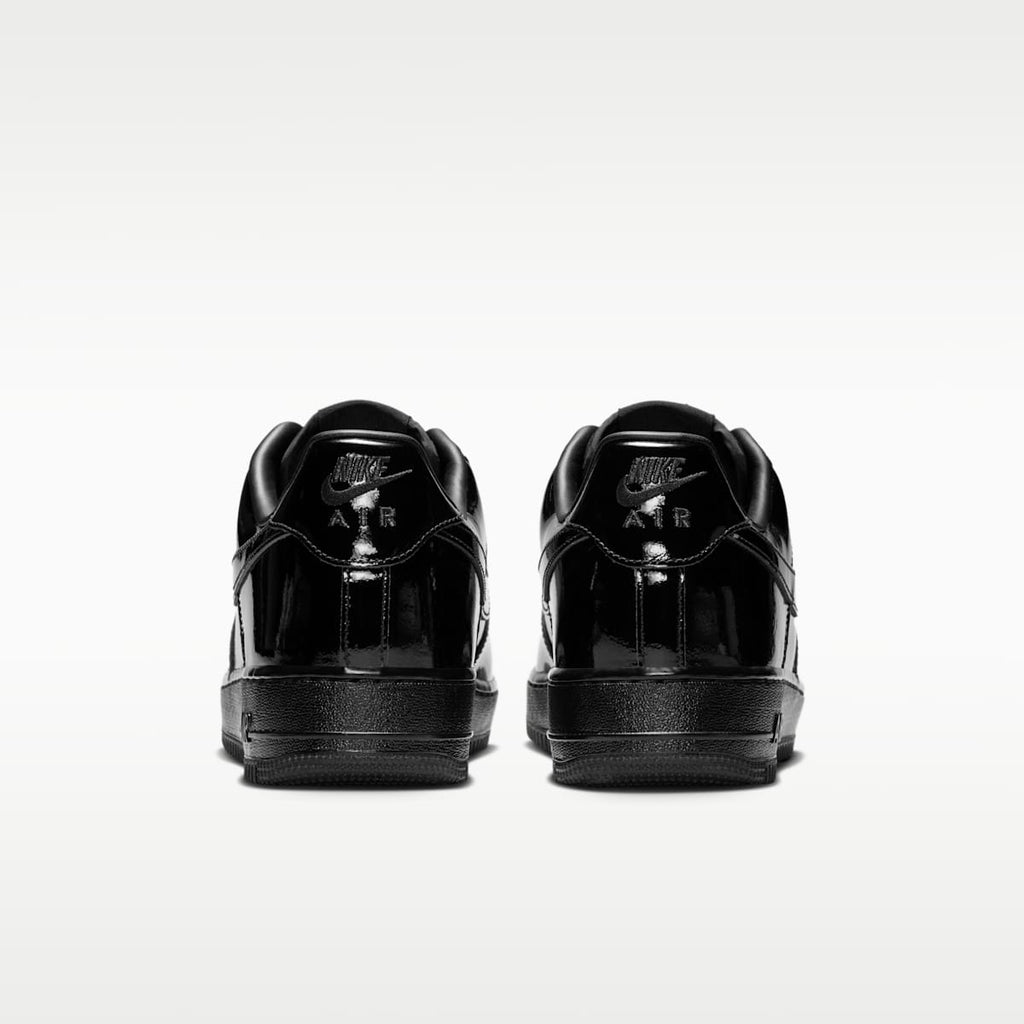 Nike Air Force 1 '07 Patent Leather Men's Shoes - Black/Black/Black - Image 6