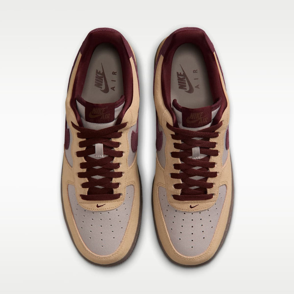 Nike Air Force 1 '07 Premium Men's Shoes - Linen/Moon Particle/Mink Brown/Burgundy Crush - Image 4
