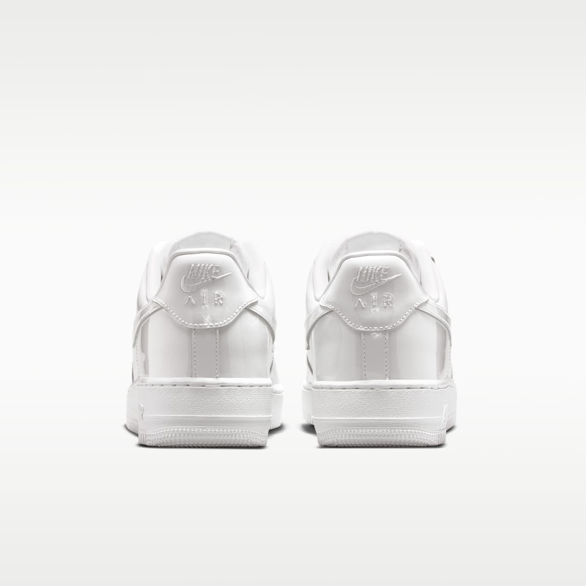 Nike Air Force 1 '07 Patent Leather Men's Shoes - White/White - Image 6