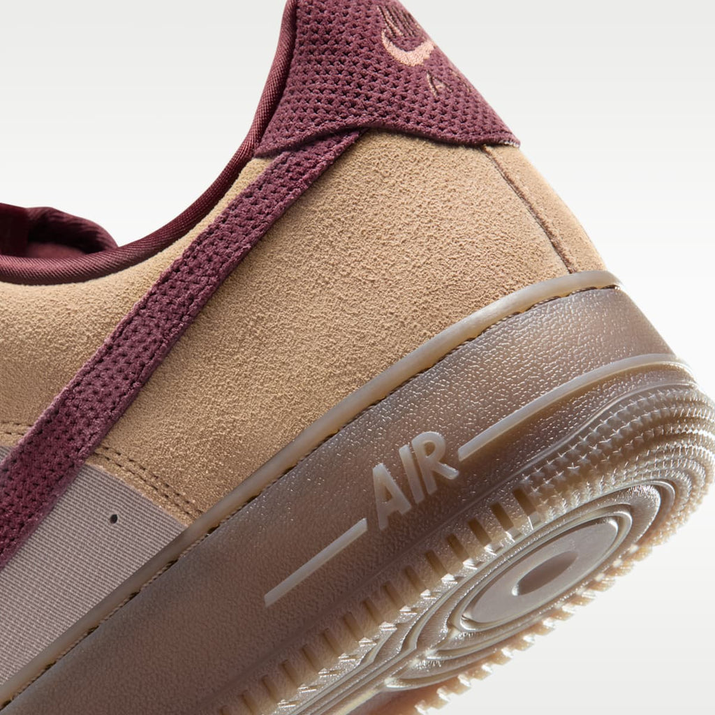 Nike Air Force 1 '07 Premium Men's Shoes - Linen/Moon Particle/Mink Brown/Burgundy Crush - Image 8