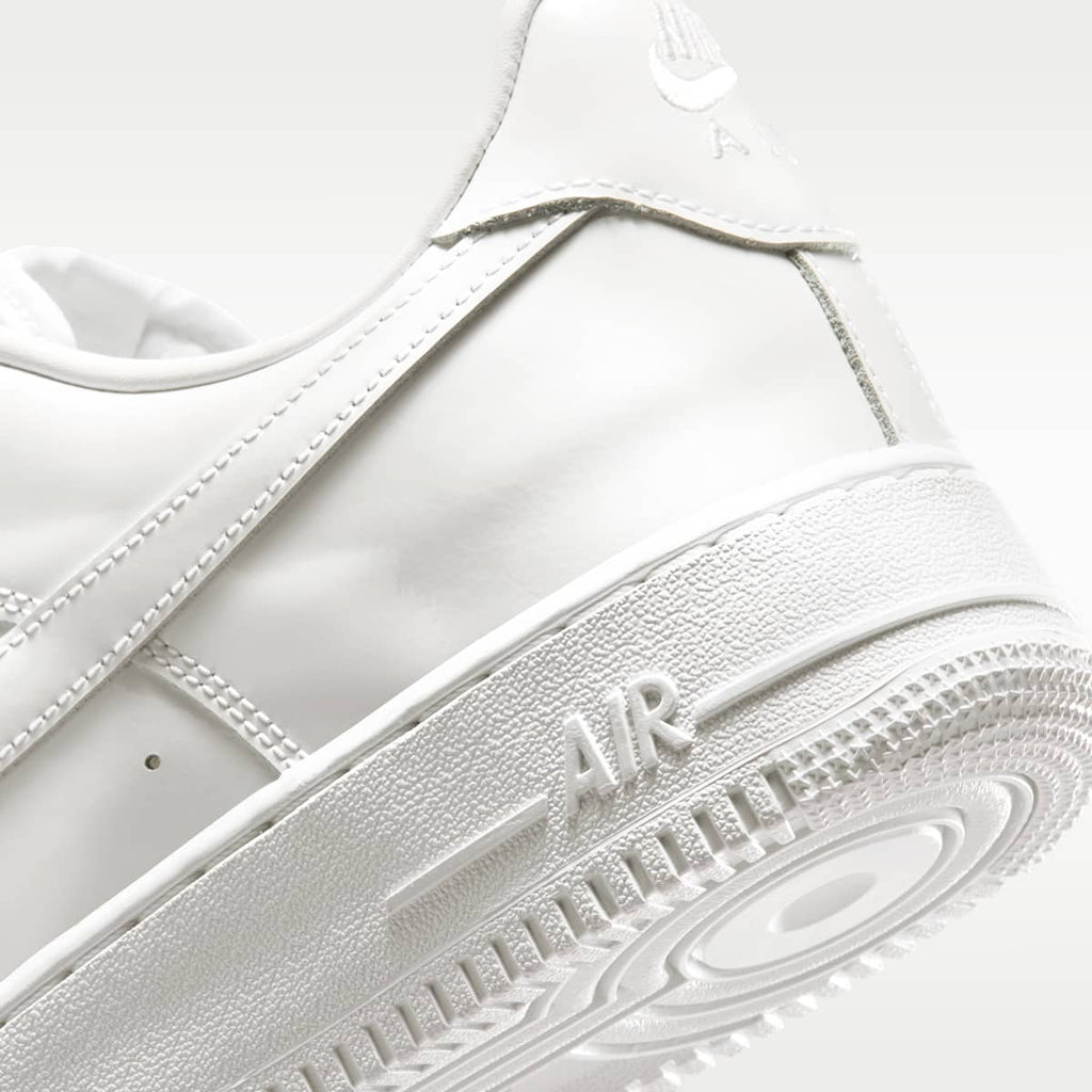 Nike Air Force 1 '07 Patent Leather Men's Shoes - White/White - Image 8