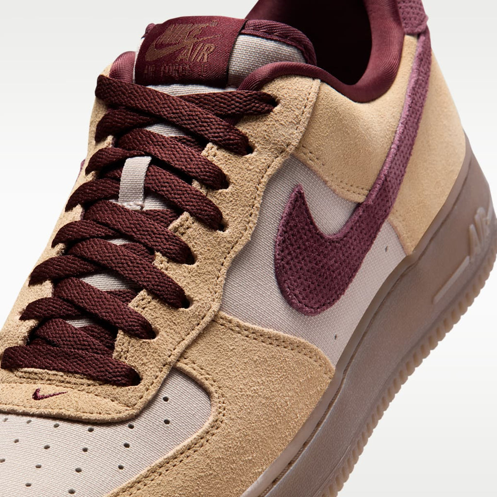 Nike Air Force 1 '07 Premium Men's Shoes - Linen/Moon Particle/Mink Brown/Burgundy Crush - Image 7