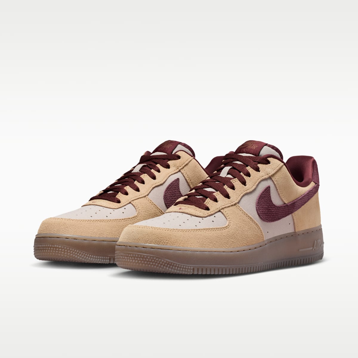 Nike Air Force 1 '07 Premium Men's Shoes - Linen/Moon Particle/Mink Brown/Burgundy Crush - Image 5