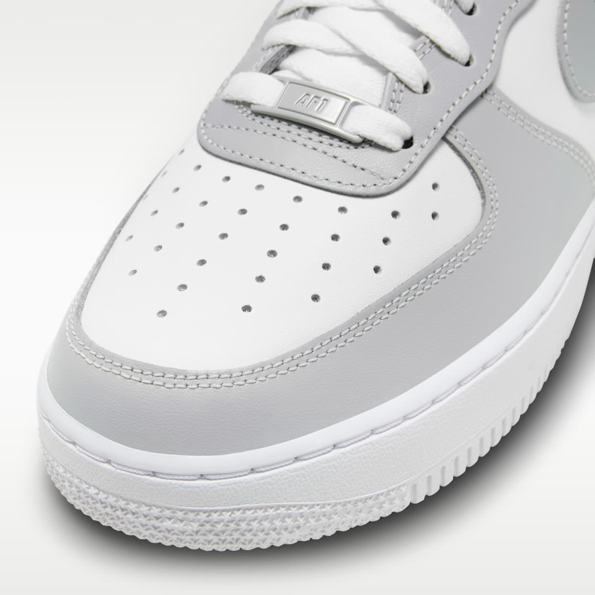 Nike Air Force 1 '07 Men's Shoes - White/White/Light Smoke Grey/Light Smoke Grey - Image 7