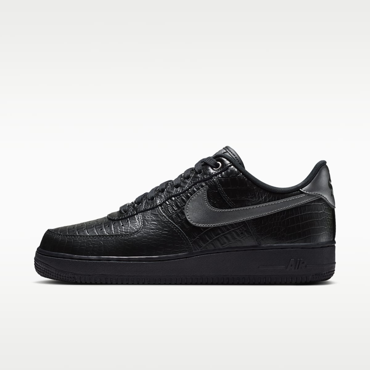 Nike Air Force 1 '07 Men's Shoes - Black/Metallic Dark Grey - Image 1