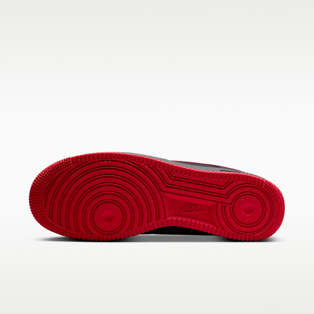 Nike Air Force 1 '07 Men's Shoes - Black/Black/University Red - Image 2