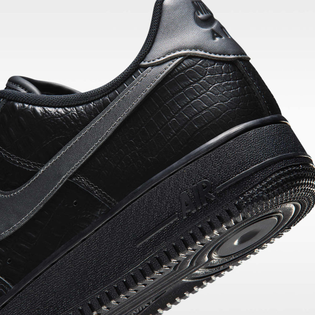 Nike Air Force 1 '07 Men's Shoes - Black/Metallic Dark Grey - Image 8