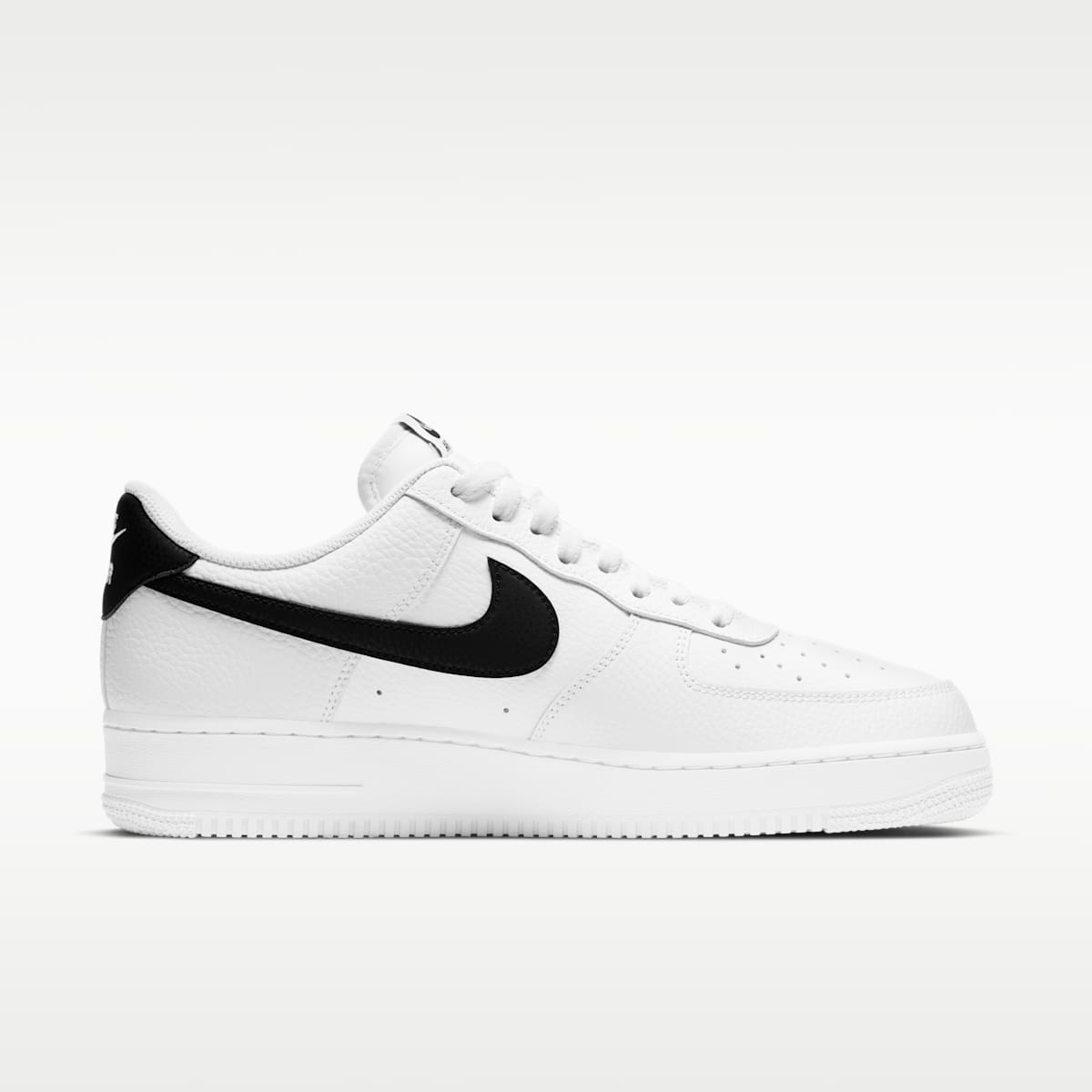 Nike Air Force 1 '07 Men's Shoes - White/Black - Image 3