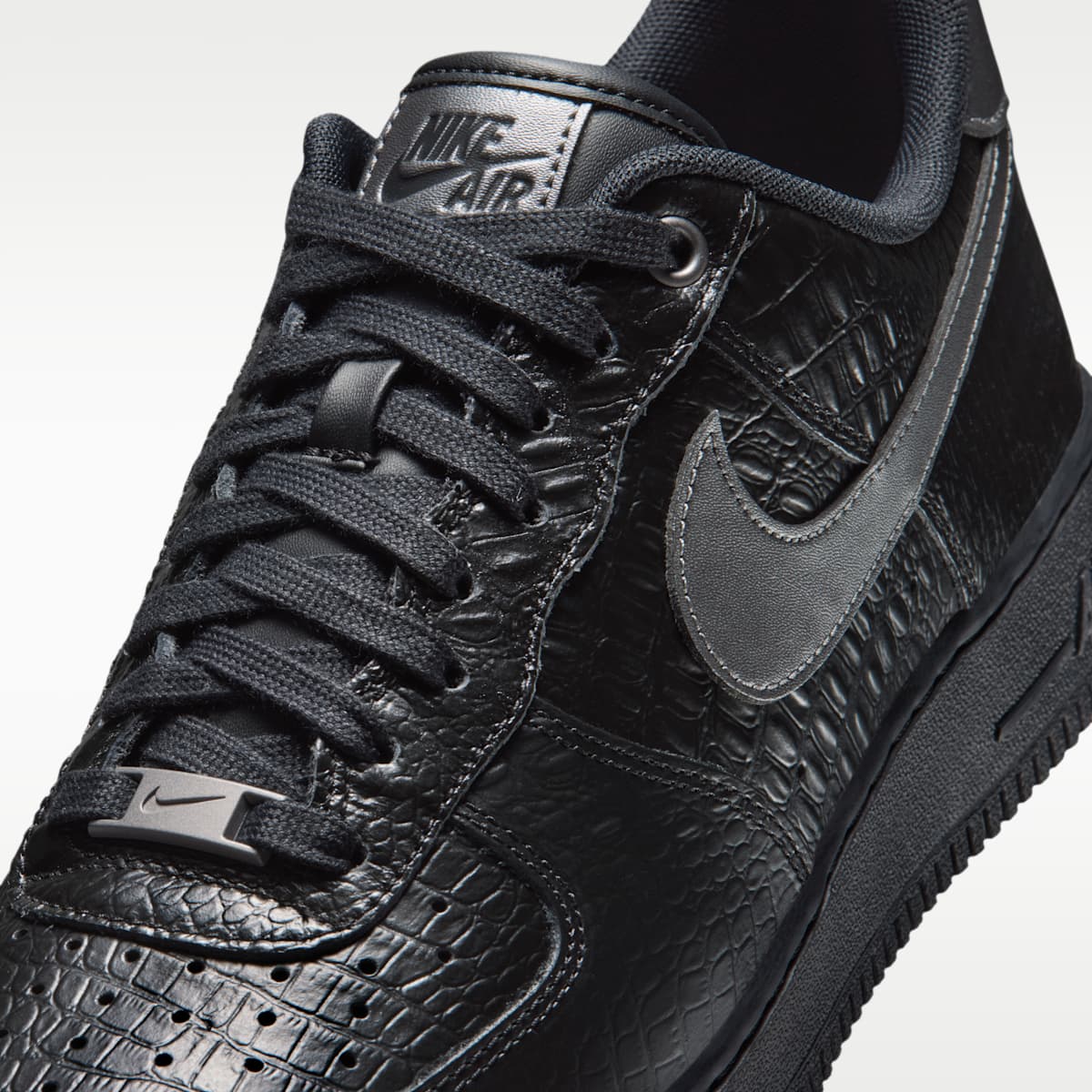 Nike Air Force 1 '07 Men's Shoes - Black/Metallic Dark Grey - Image 7