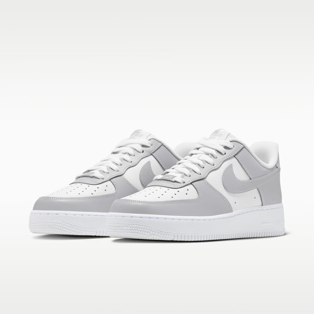Nike Air Force 1 '07 Men's Shoes - White/White/Light Smoke Grey/Light Smoke Grey - Image 5