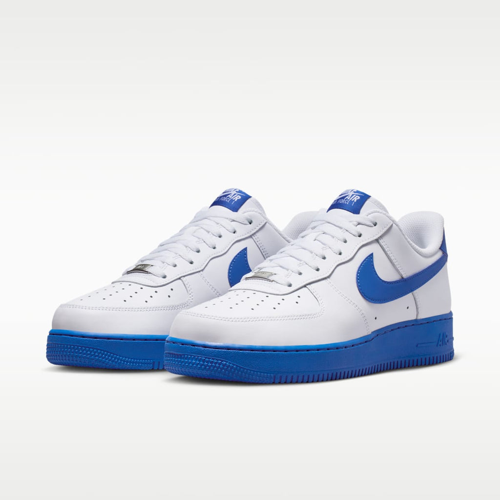 Nike Air Force 1 '07 Men's Shoes - White/Game Royal - Image 5
