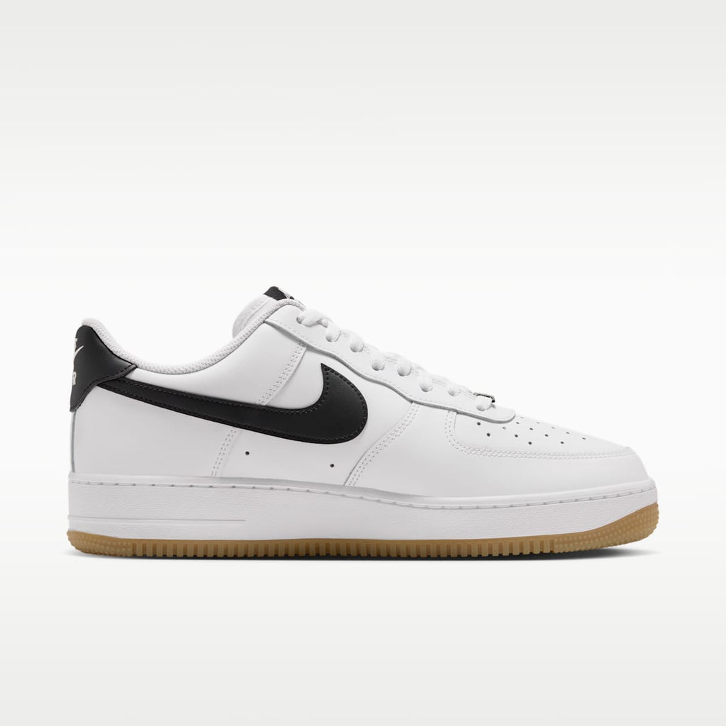 Nike Air Force 1 '07 Men's Shoes - White/Gum Light Brown/Black - Image 3