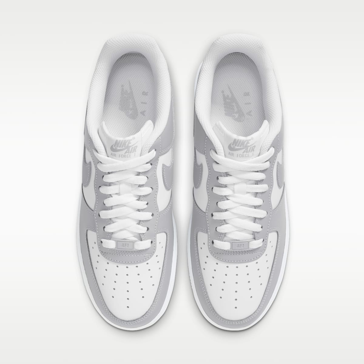 Nike Air Force 1 '07 Men's Shoes - White/White/Light Smoke Grey/Light Smoke Grey - Image 4