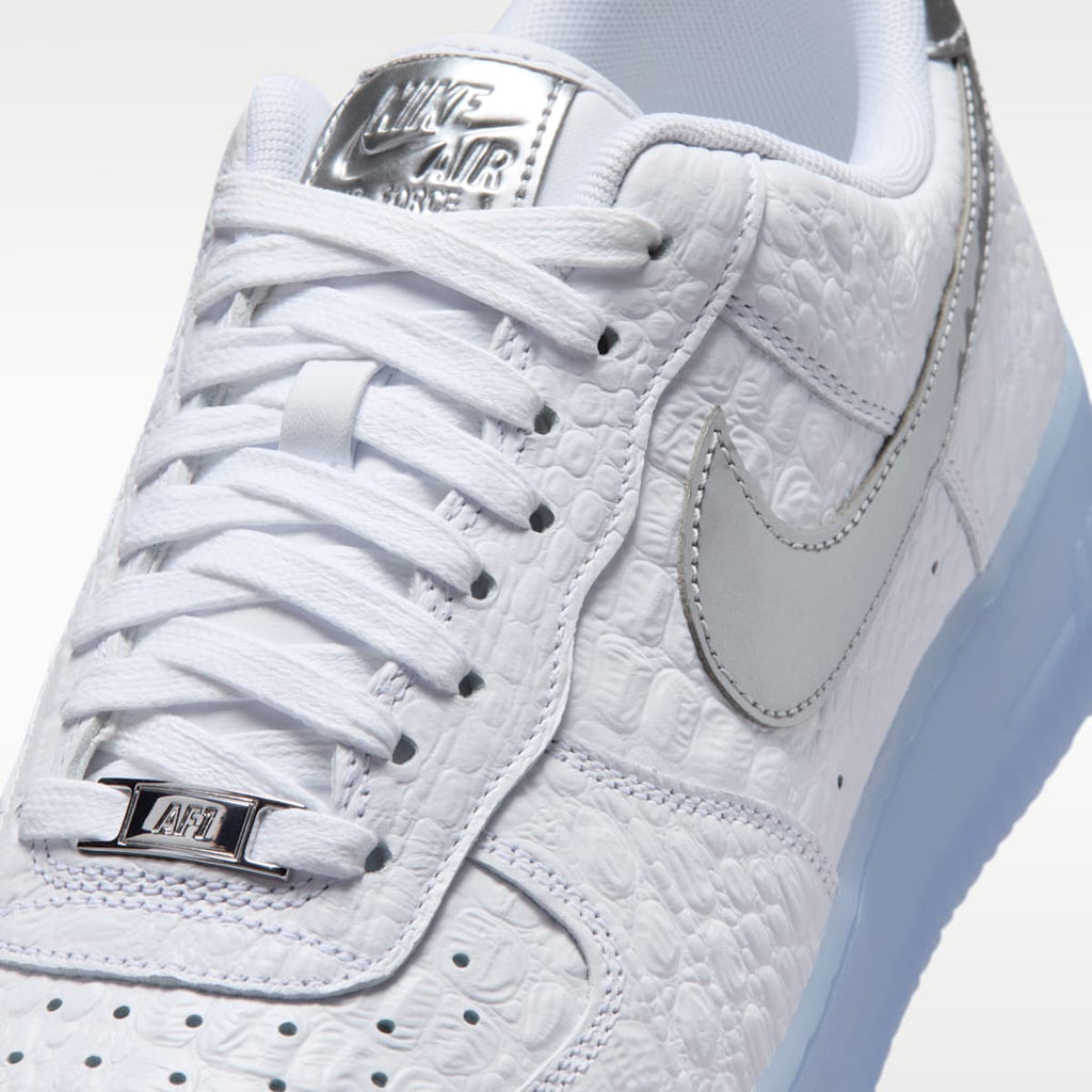Nike Air Force 1 '07 Men's Shoes - White/Blue Tint/Pure Platinum/Chrome - Image 7