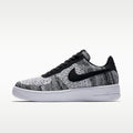 Nike Air Force 1 Flyknit 2.0 Shoes - Black/Black/White/Pure Platinum - Image 1
