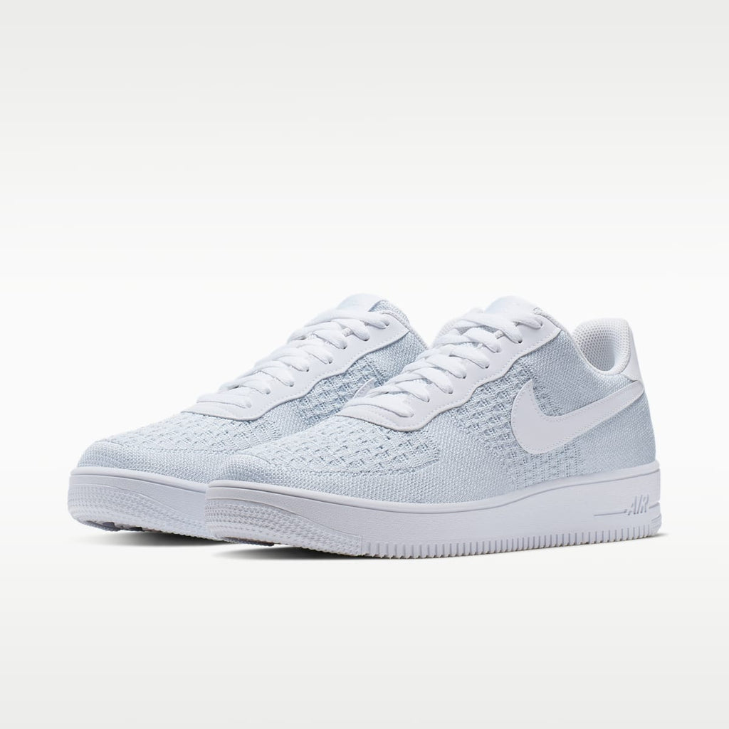 Nike Air Force 1 Flyknit 2.0 Shoes - White/Pure Platinum/White/Pure Platinum - Image 5