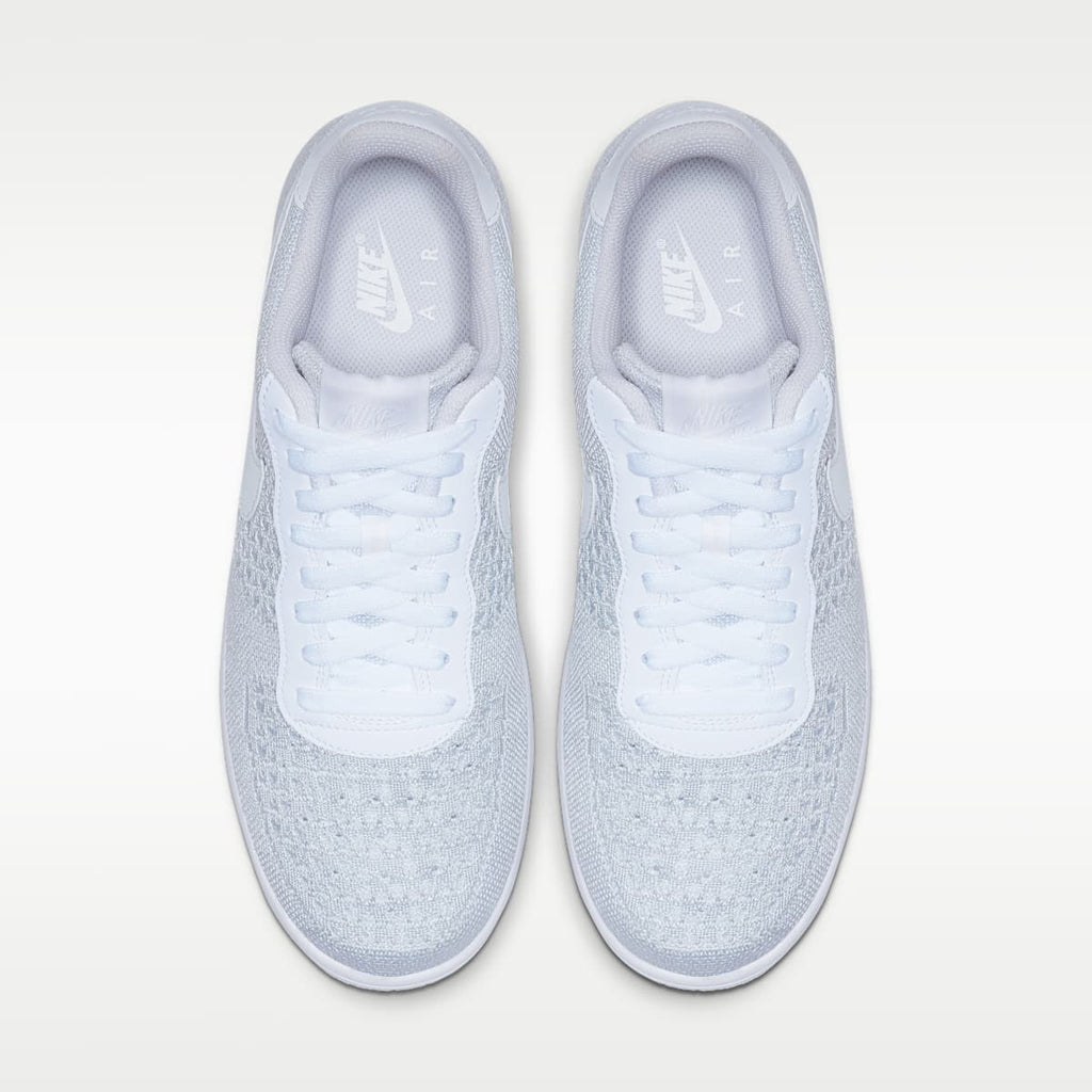 Nike Air Force 1 Flyknit 2.0 Shoes - White/Pure Platinum/White/Pure Platinum - Image 4