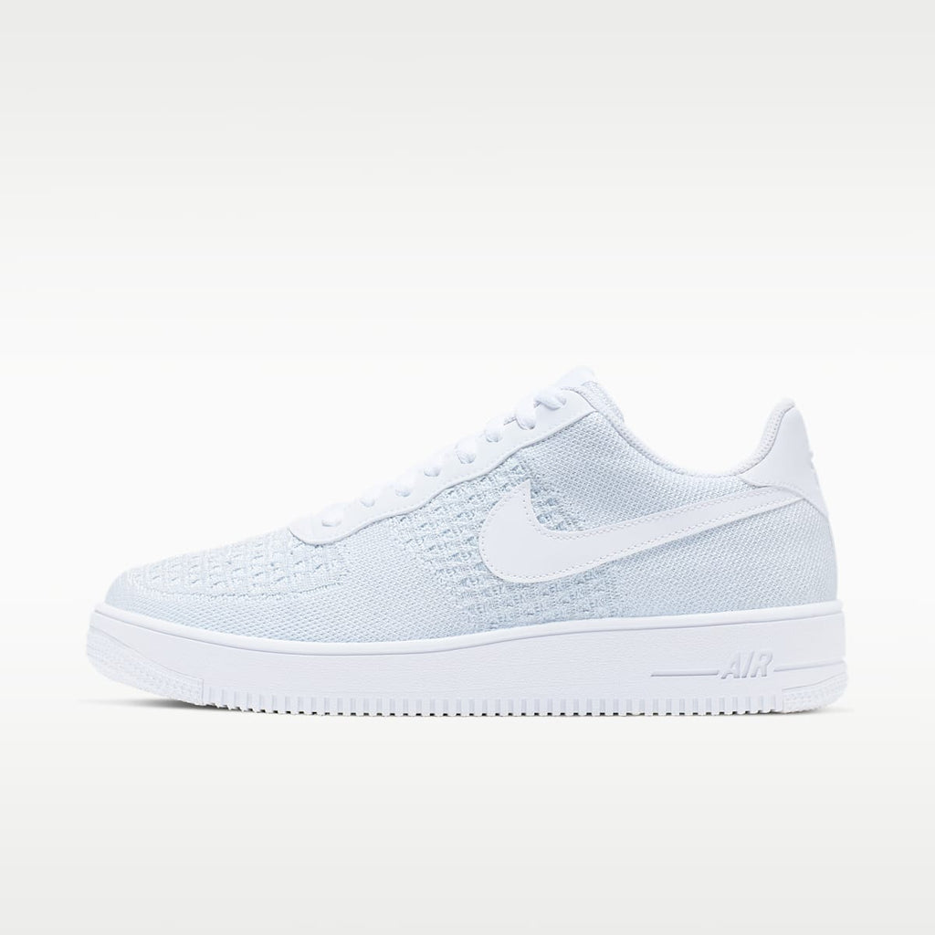 Nike Air Force 1 Flyknit 2.0 Shoes - White/Pure Platinum/White/Pure Platinum - Image 1