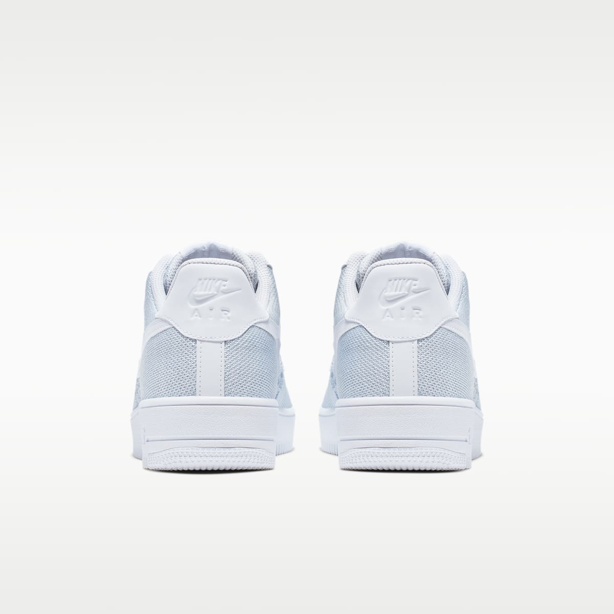 Nike Air Force 1 Flyknit 2.0 Shoes - White/Pure Platinum/White/Pure Platinum - Image 6