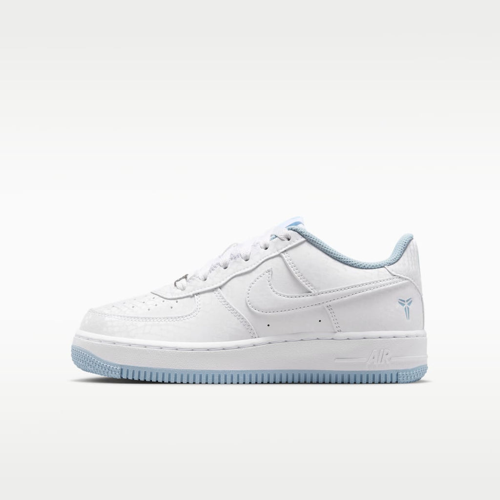 Nike Air Force 1 Low Big Kids' Shoes - White/Armory Blue/White