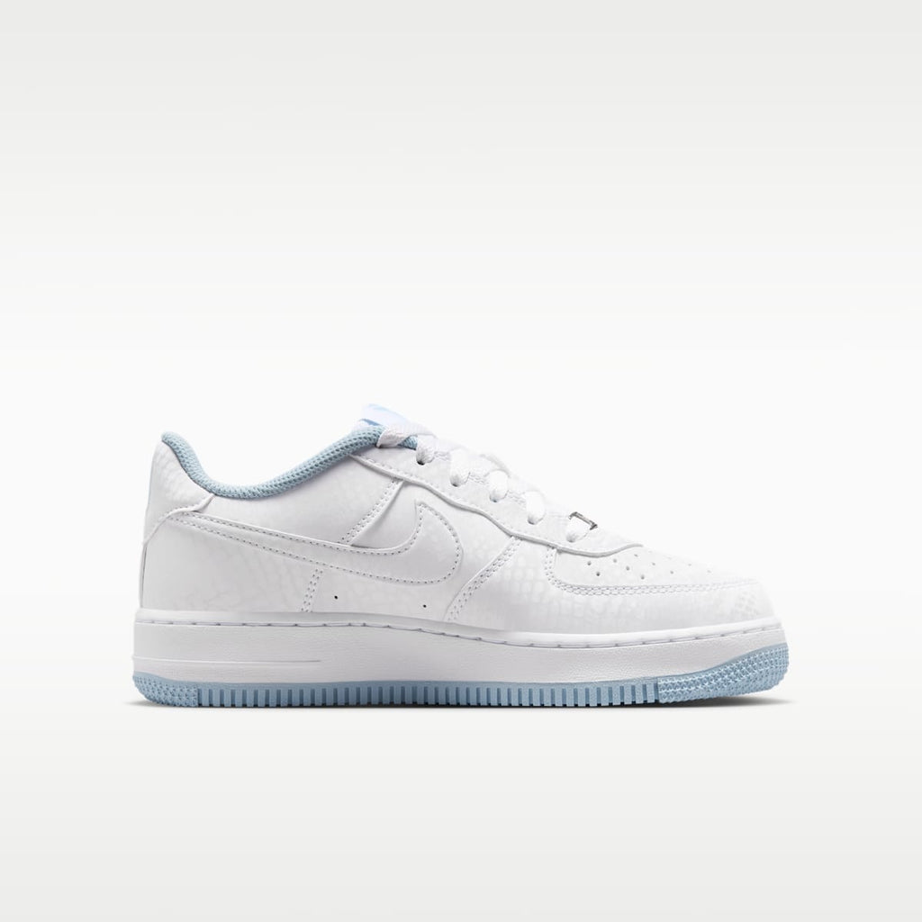 Nike Air Force 1 Low Big Kids' Shoes - White/Armory Blue/White
