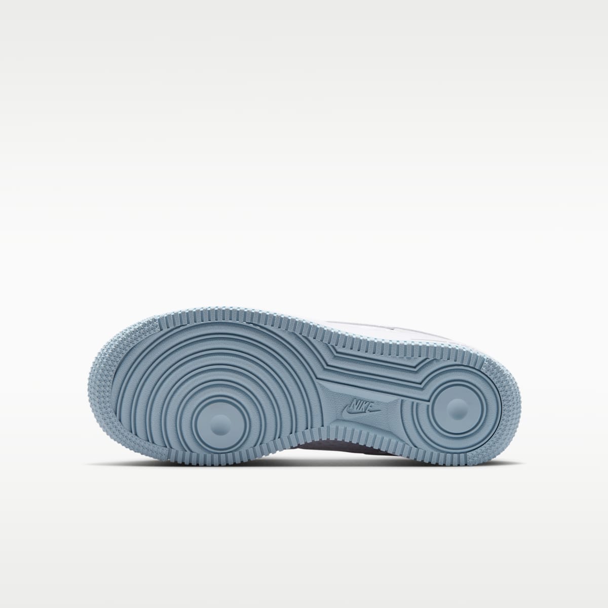 Nike Air Force 1 Low Big Kids' Shoes - White/Armory Blue/White - Image 2