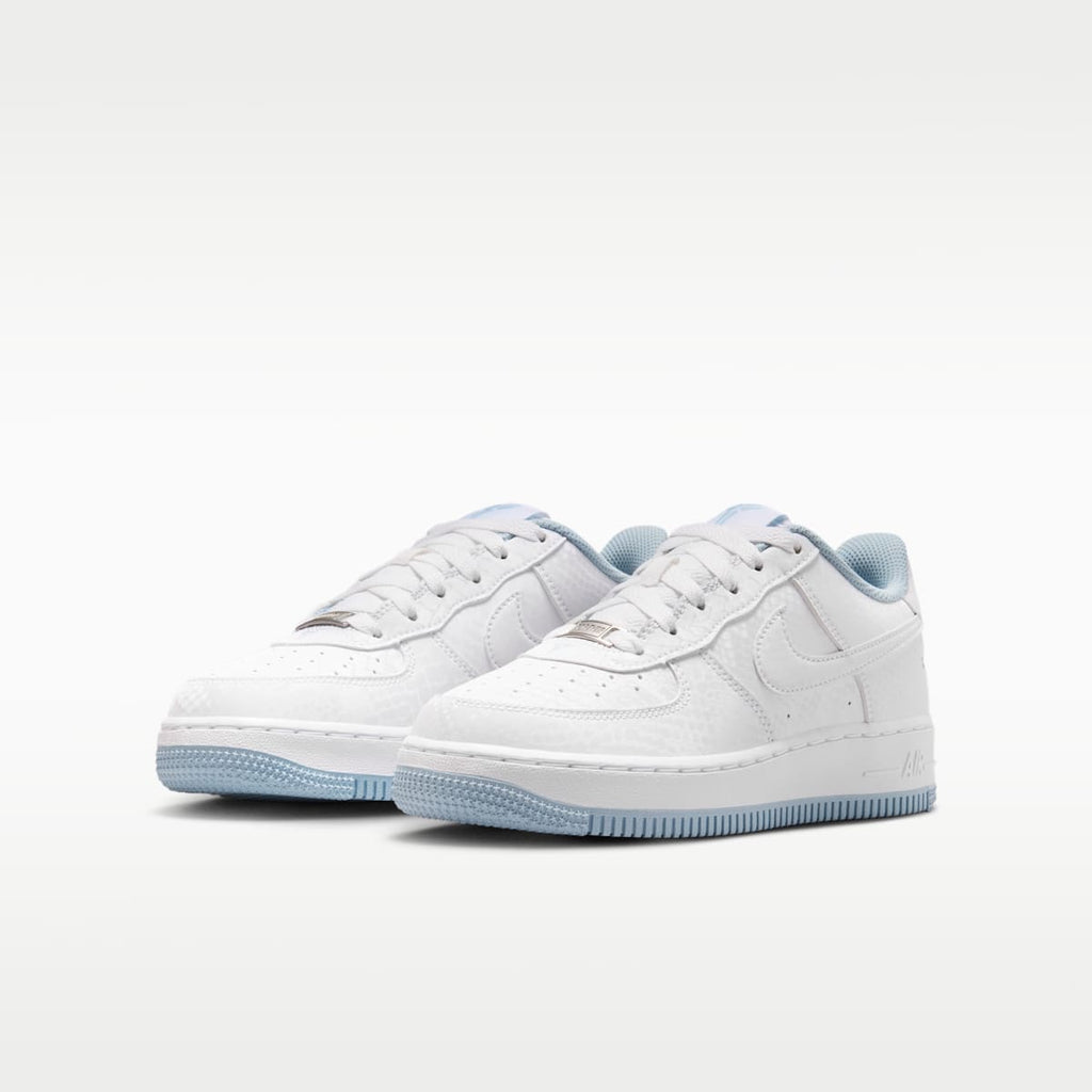 Nike Air Force 1 Low Big Kids' Shoes - White/Armory Blue/White