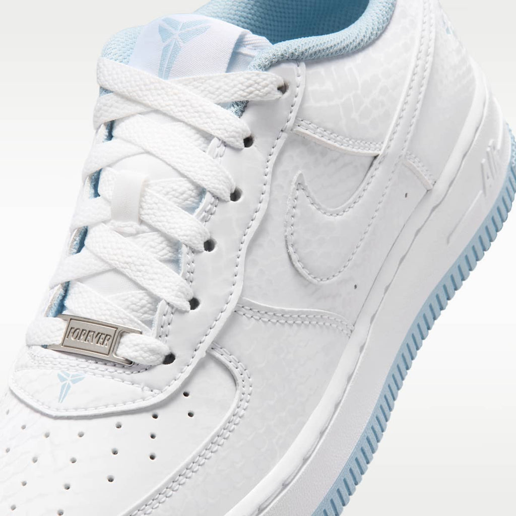 Nike Air Force 1 Low Big Kids' Shoes - White/Armory Blue/White