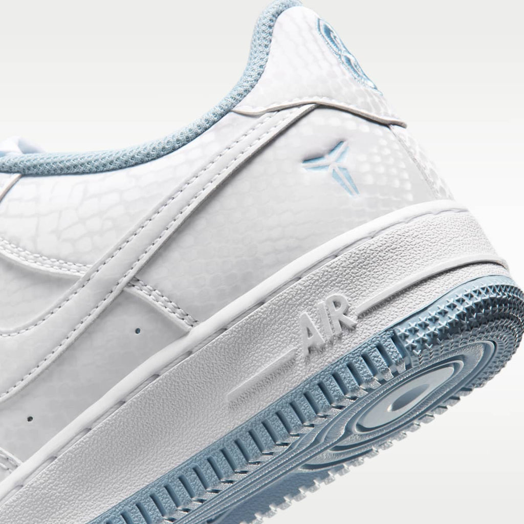 Nike Air Force 1 Low Big Kids' Shoes - White/Armory Blue/White