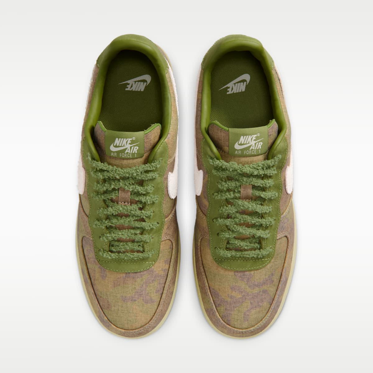 Air Force 1 Low Men's Shoes - Asparagus/Aluminum/Phantom/Wheat Grass - Image 4