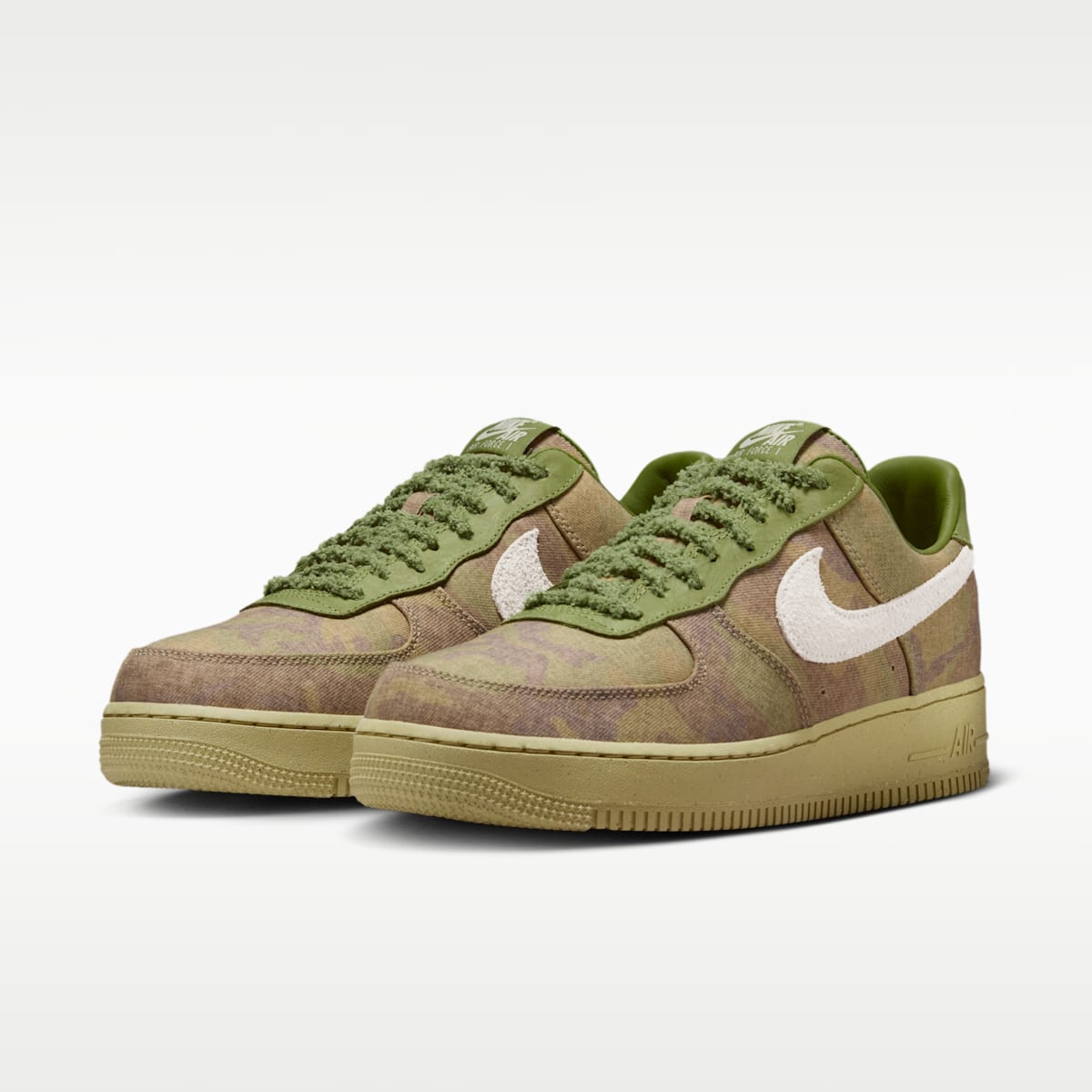 Air Force 1 Low Men's Shoes - Asparagus/Aluminum/Phantom/Wheat Grass - Image 5