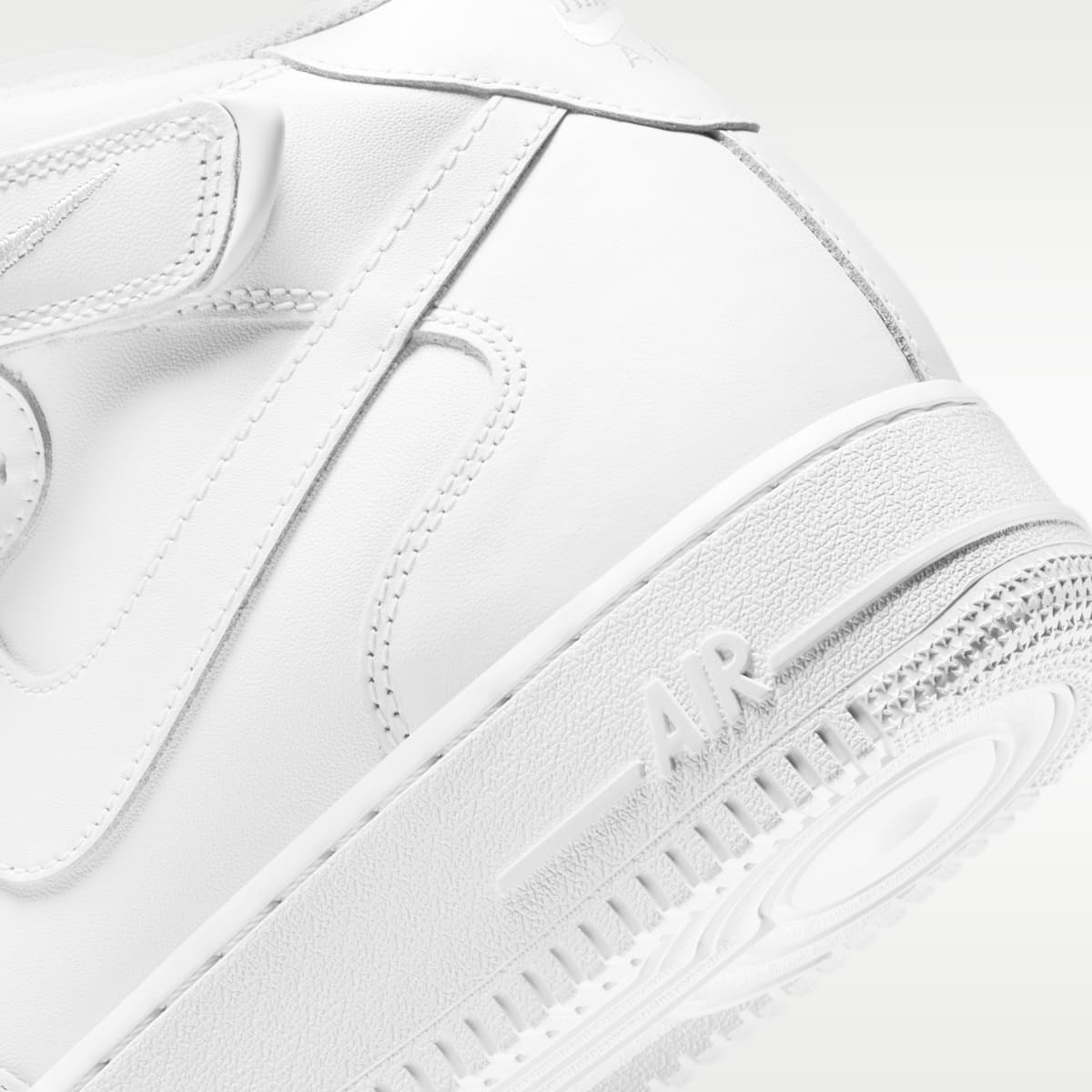 Nike Air Force 1 Mid '07 Men's Shoes - White/White - Image 8
