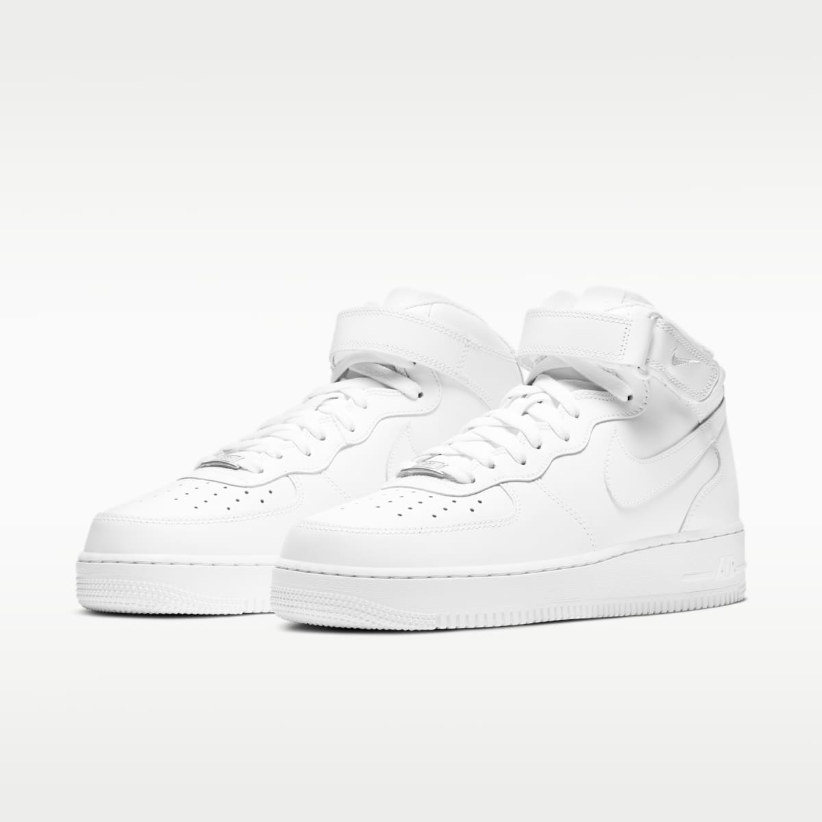 Nike Air Force 1 Mid '07 Men's Shoes - White/White - Image 5