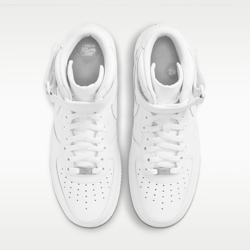 Nike Air Force 1 Mid '07 Men's Shoes - White/White - Image 4
