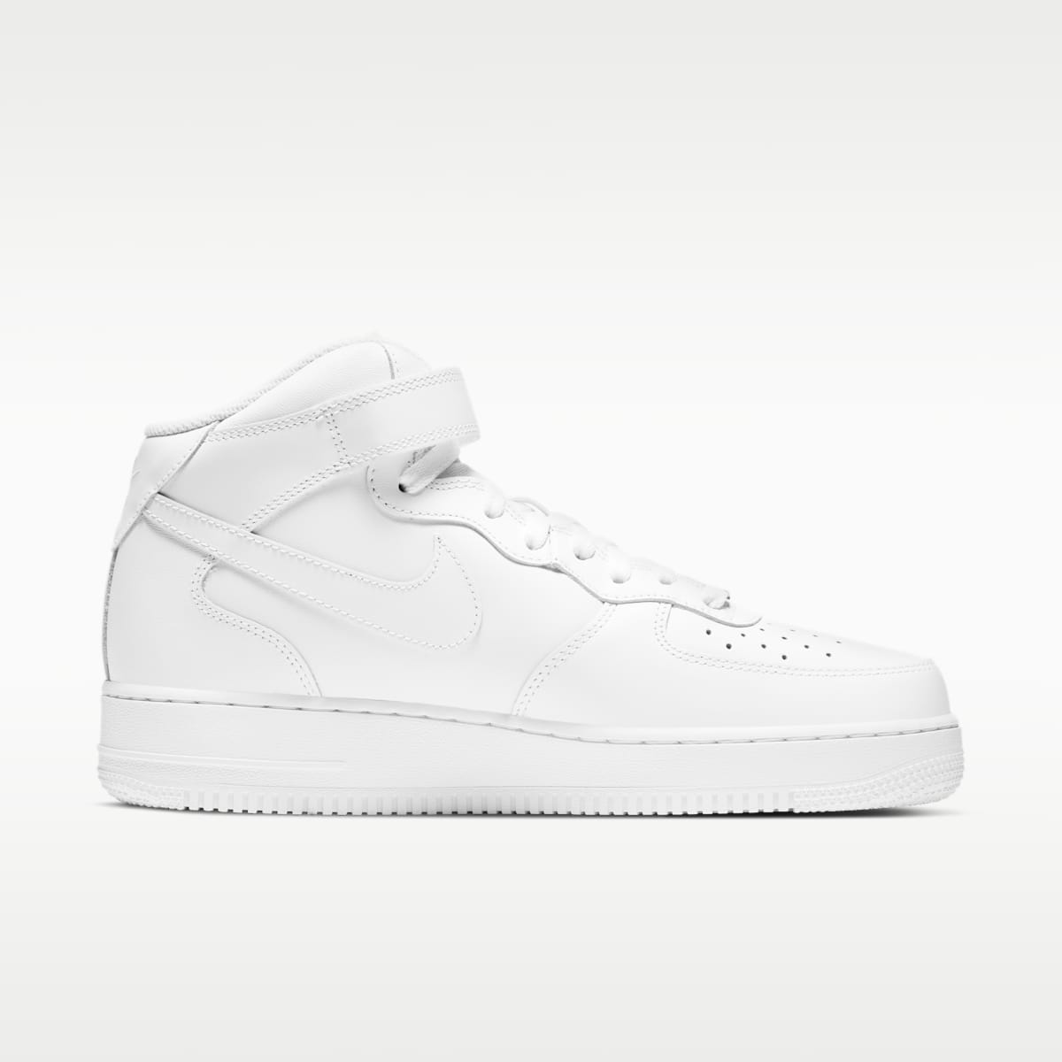 Nike Air Force 1 Mid '07 Men's Shoes - White/White - Image 3