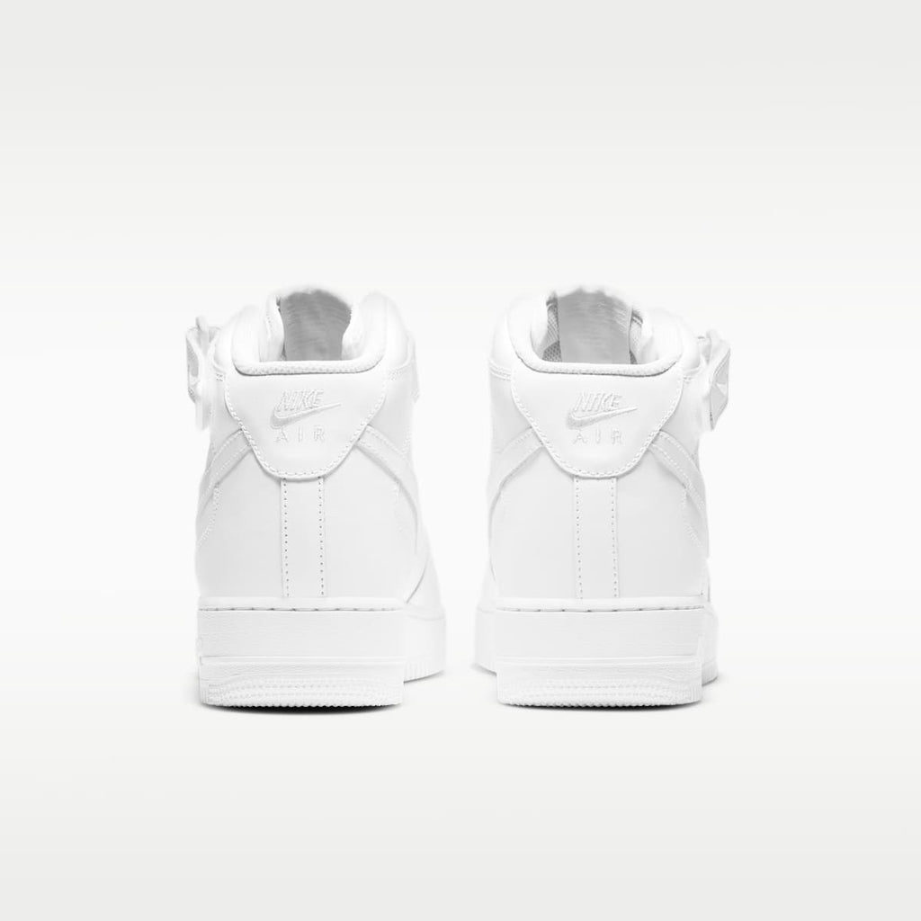 Nike Air Force 1 Mid '07 Men's Shoes - White/White - Image 6
