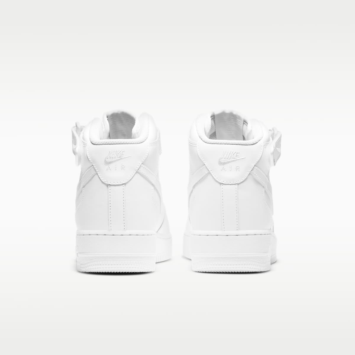 Nike Air Force 1 Mid '07 Men's Shoes - White/White - Image 6
