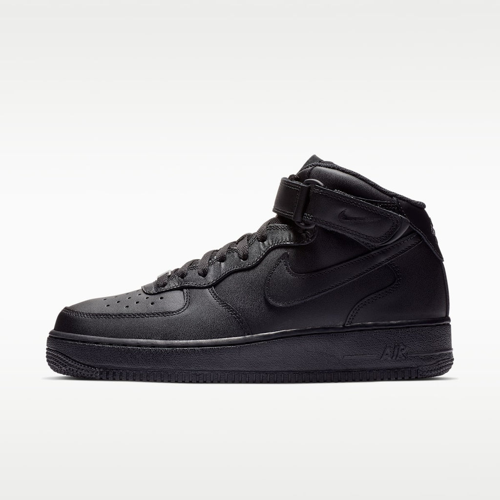 Nike Air Force 1 Mid '07 Men's Shoes - Black/Black - Image 1