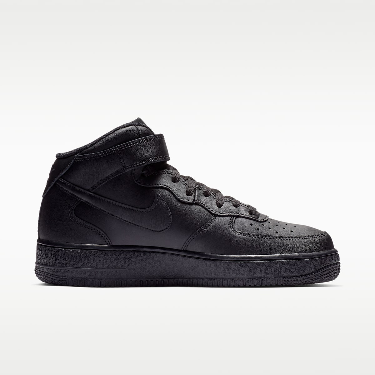 Nike Air Force 1 Mid '07 Men's Shoes - Black/Black - Image 3