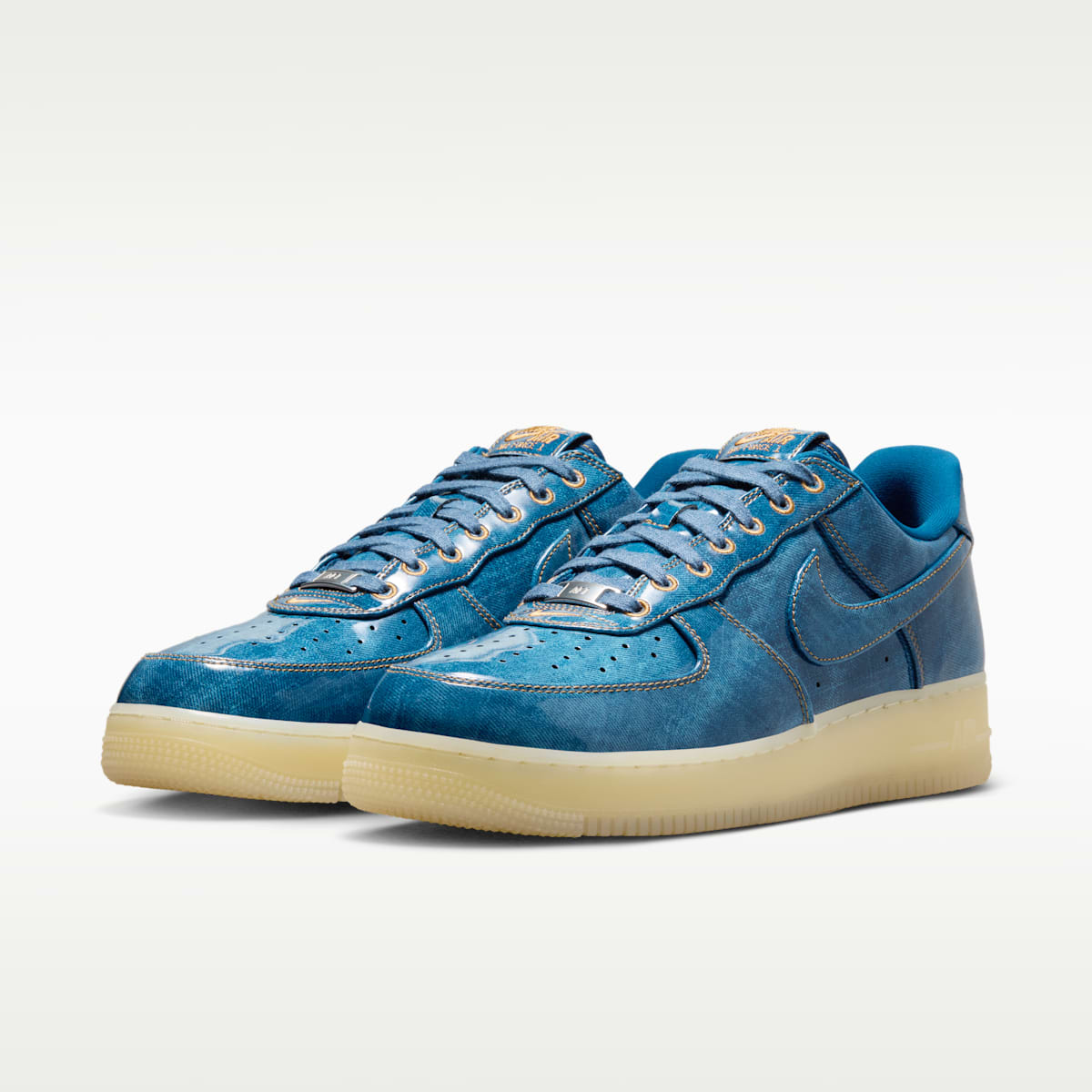 Nike Air Force 1 Retro Men's Shoes - Coastal Blue/Natural/Flax/Coastal Blue - Image 5