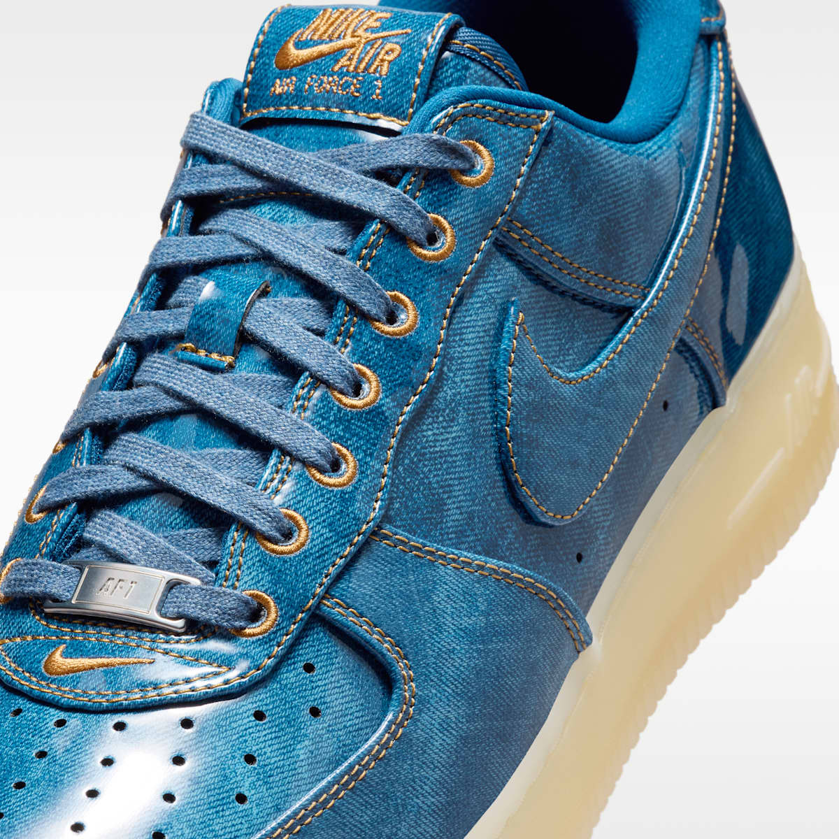 Nike Air Force 1 Retro Men's Shoes - Coastal Blue/Natural/Flax/Coastal Blue - Image 7