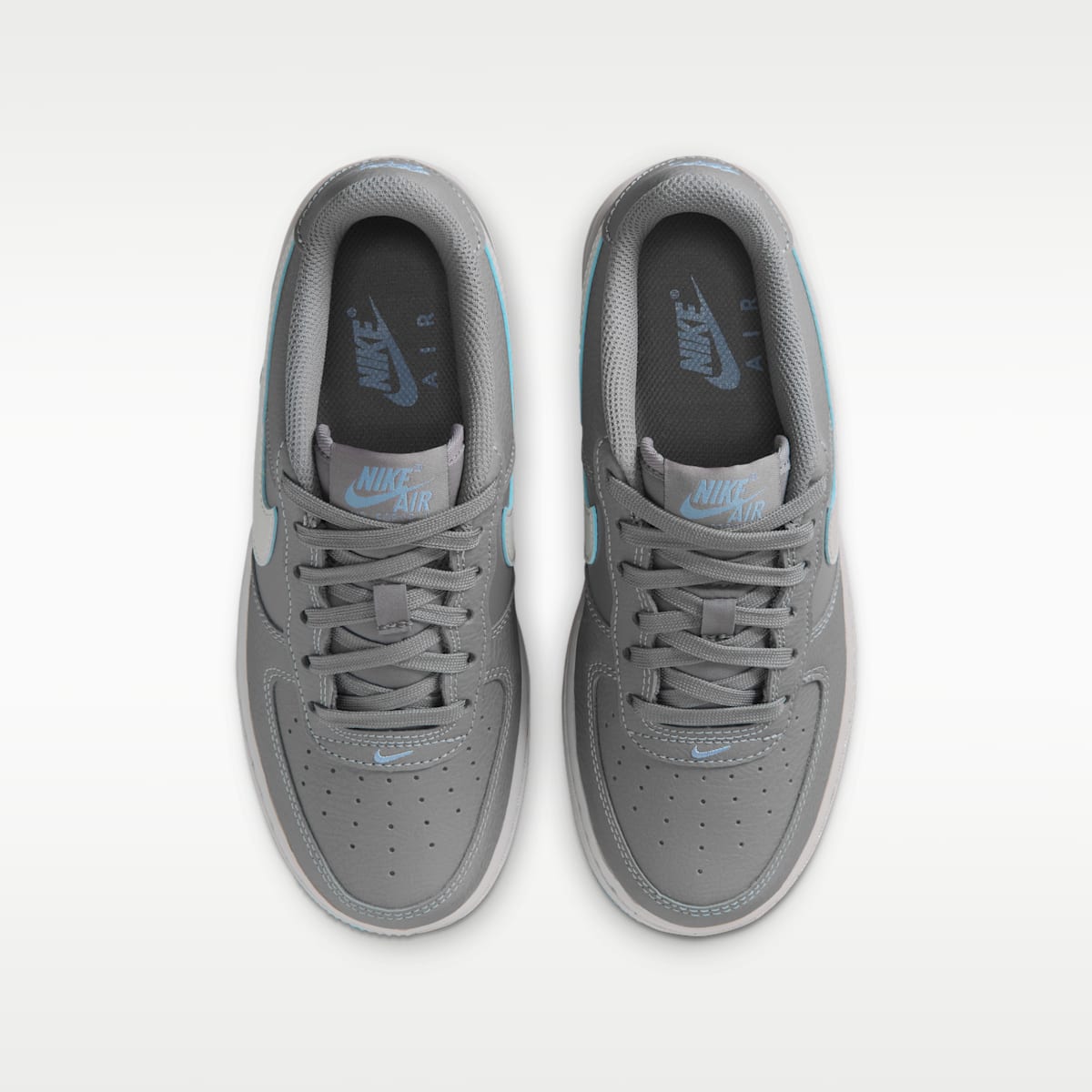 Nike Air Force 1 SE Big Kids' Shoes - Pencil Point/Work Blue/Wolf Grey