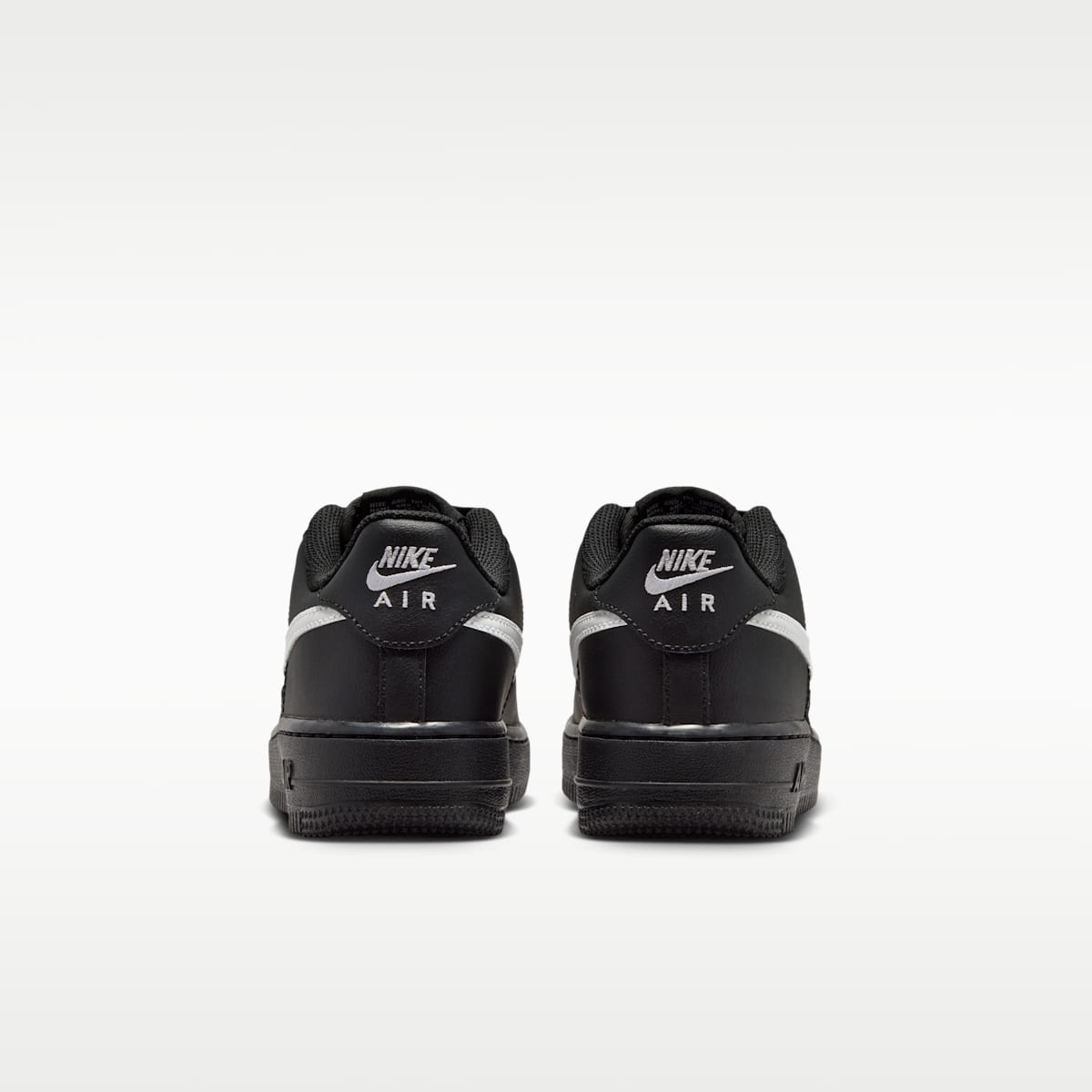 Nike Air Force 1 Tech Big Kids' Shoes - Black/Black/White