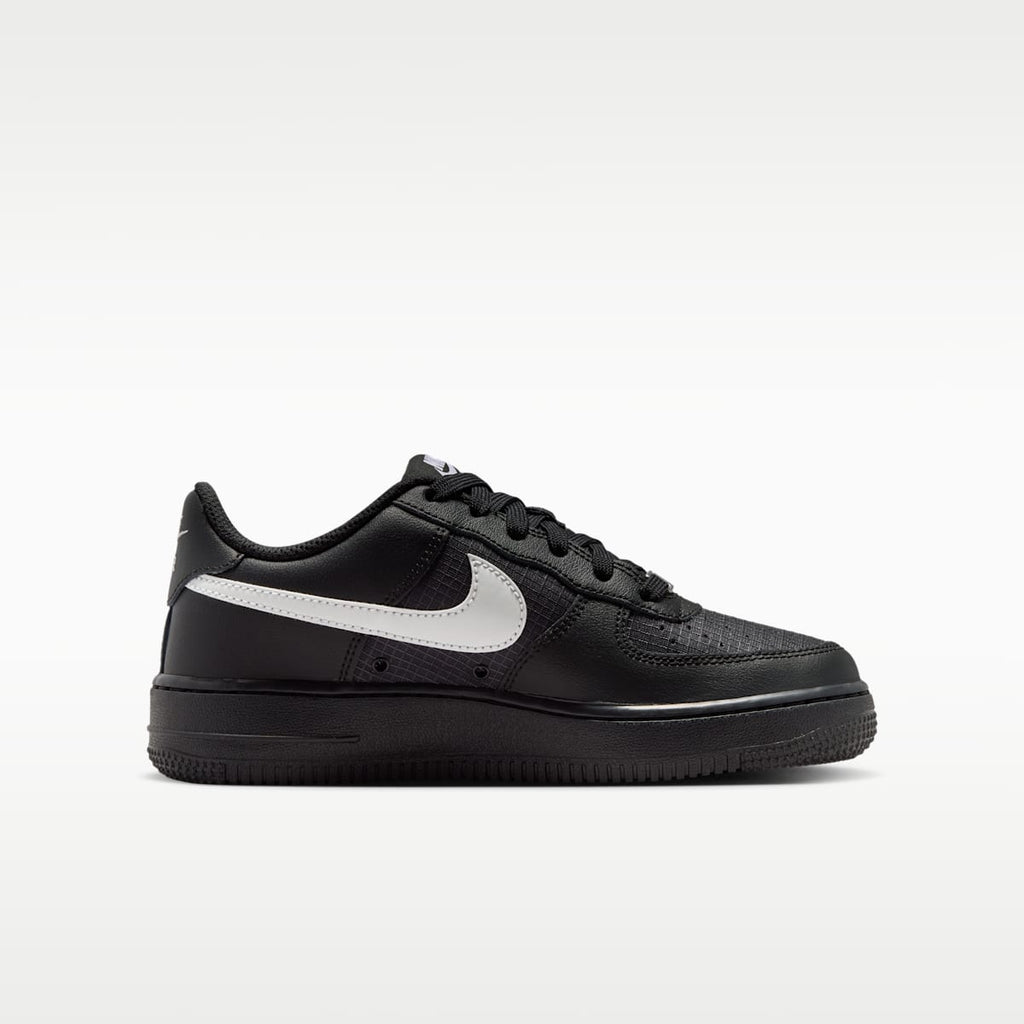 Nike Air Force 1 Tech Big Kids' Shoes - Black/Black/White