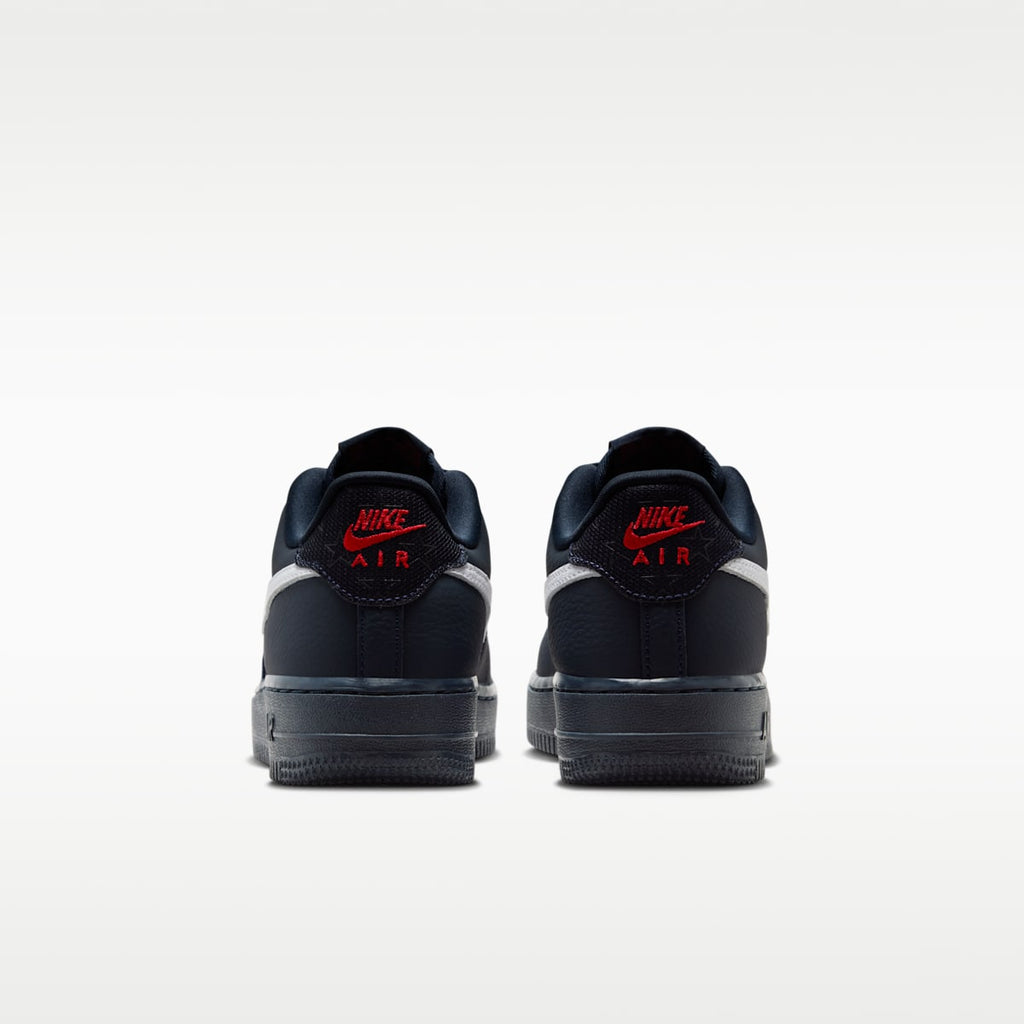 Nike Air Force 1 Big Kids' Shoes - Dark Obsidian/Black/University Red/White - Image 6